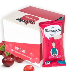 Батончики натуральные кизил упаковка 0,72 кг 18 штук