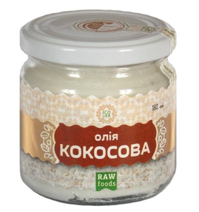 Кокосовое масло тм EcoLiya 180 мл
