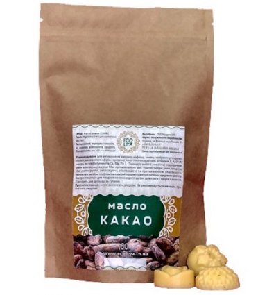 Масло какао тм EcoLiya 0,1 кг