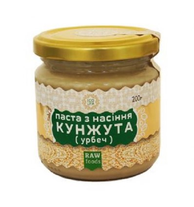 Паста урбеч из сырых семечек кунжута ECOLIYA 200 г